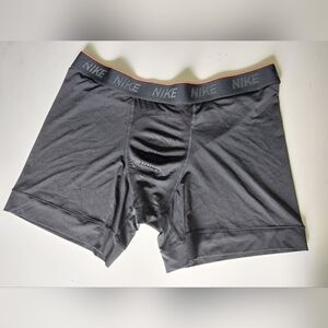 Nike Mens XL Compression boxers ; neon orange detail